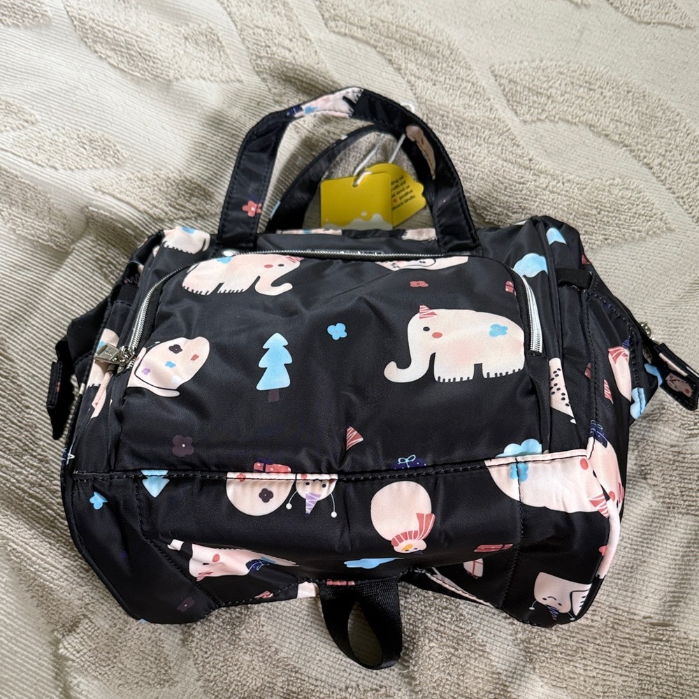 NWT Black Sonarin diaper bag bottle storage bag moms baby travel bag boy girl - Picture 2 of 11